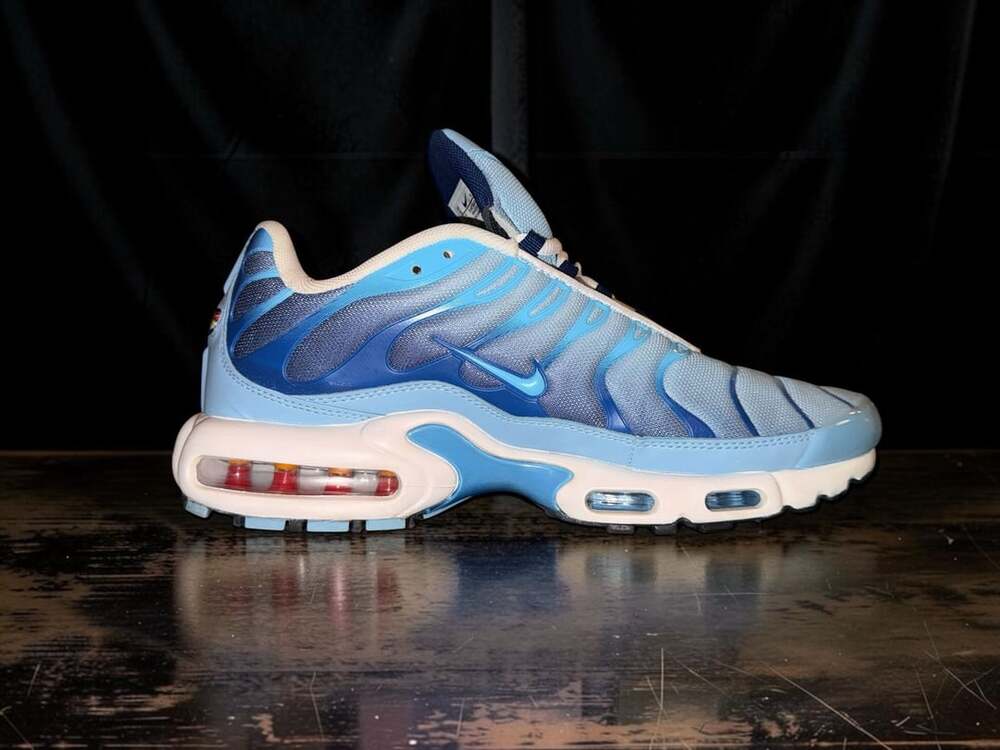 Nike Air Max Plus Women's Sneakers - Celestine Blue/Diffused Blue (Style FJ4736- - Picture 8 of 10